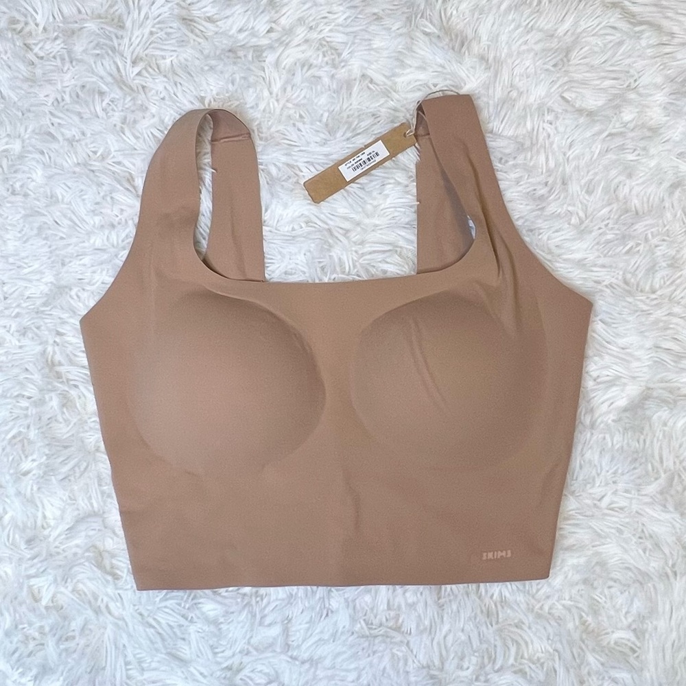 SKIMS Naked Scoop Longline Bra in Sienna - Picture 10 of 15